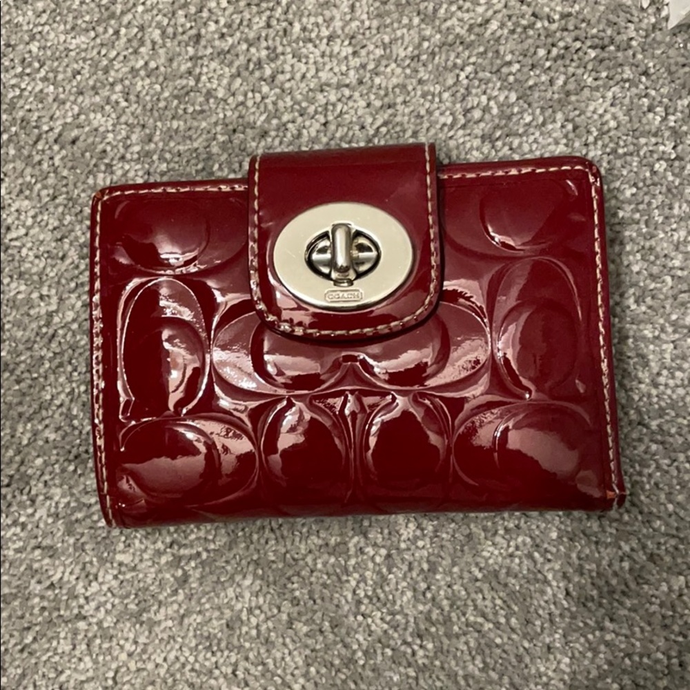 Red Coach Wallet
